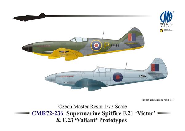 Spitfire F.21 Victor & F.23 Valiant Prototypes CMR72-236