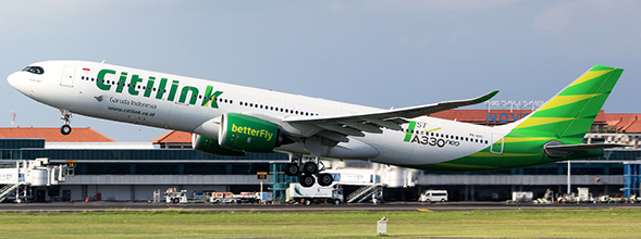 Airbus A330-900neo Garuda Indonesia Citilink PK-GYC With Antenna XX4399