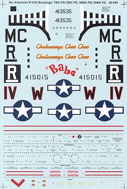 48-949 P51D Mustang (369FS/359FG, 79FS/20FG) 48-949