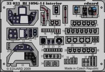 Self Adhesive Detailset Messerschmitt BF109G-14 Interior (Hasegawa) E33-033