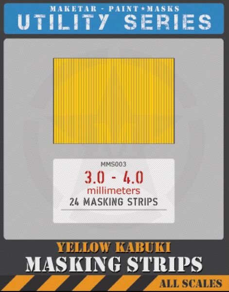 3.0-4.0 milimeter masking strips (24) MMS003