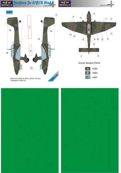 Junkers Ju87B/R camouflage Mask LFM4819