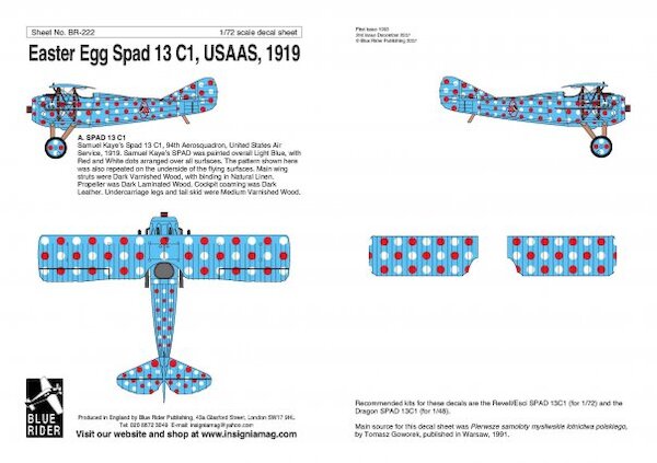 Spad 13C1 USAAS (Easter Egg) BR222
