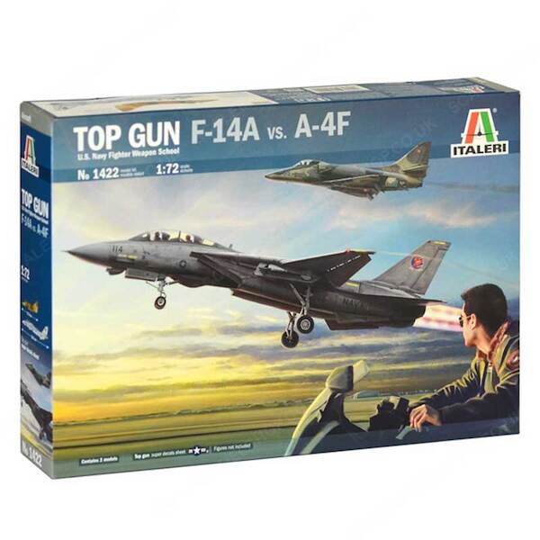 Top Gun, F14A Tomcat versus A4F Skyhawk (2 kits included)  1422