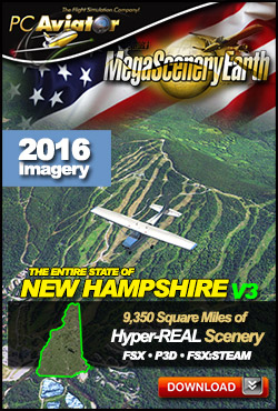 Mega Scenery Earth Version 3, New Hampshire V3 (Download version) DL-MSEV3-NH