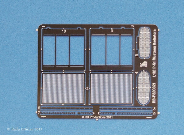 P51D/K Mustang Radiators (Tamyia) RB-P32021