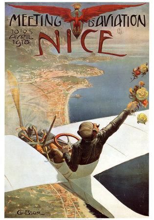 Meeting d'Aviation Nice metal poster YD8817EI