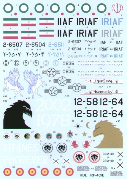 RF4C/RF4E Phantom II (Iran AF, USAF, Spanish AF) 72-053