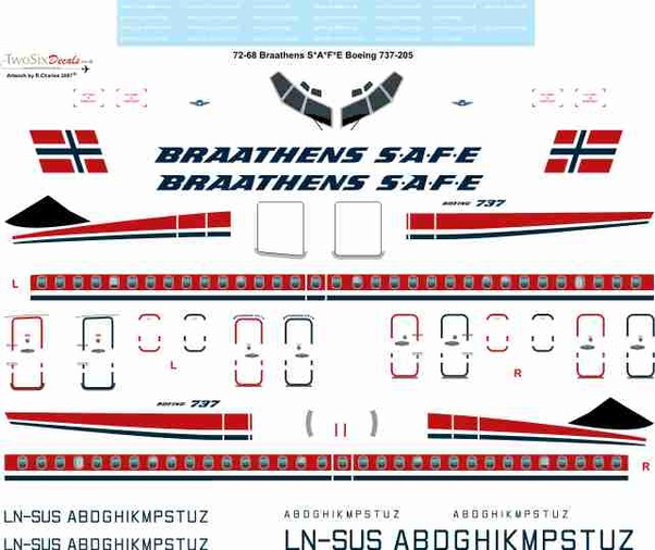 Boeing 737-200 (Braathens) 72-68