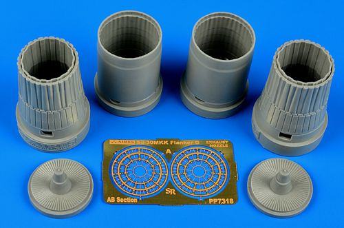 Suchoi Su30MKK Flanker G Exhaust Nozzles (Trumpeter) 7318