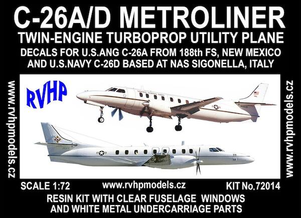 Fairchild Swearingen C-26A/D (USANG, USN)- Reissue RVH72014