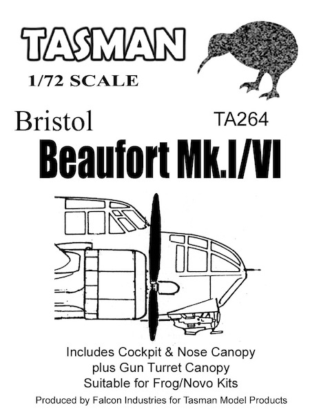 Bristol Beaufort MKI/IV Glassparts (Frog/Novo) TA264