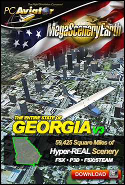 Mega Scenery Earth Version 3, Georgia V3 (Download version) DL-MSEV3-GA
