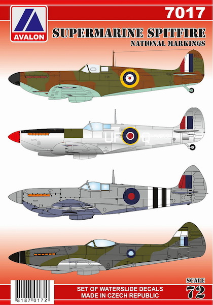 Supermarine Spitfire National markings 7217