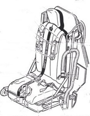 Stanley Yankee Seat for A1J Skyraider (2x) TD48424