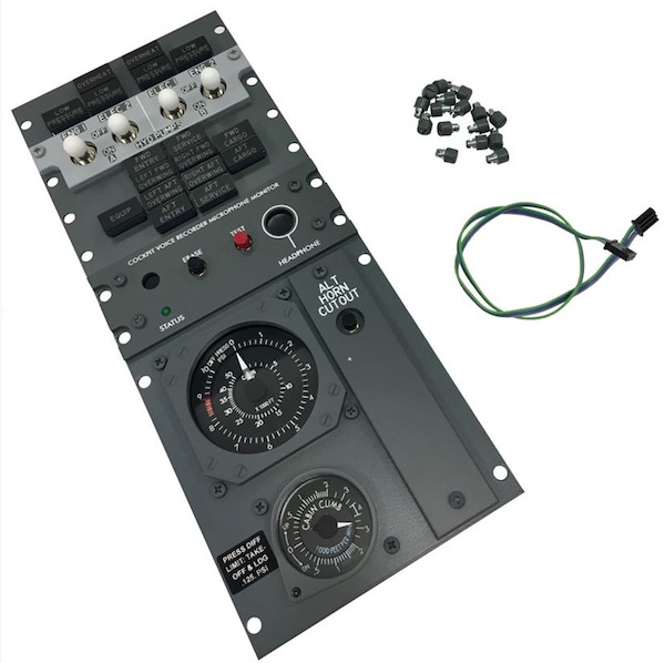 B737 ICS FWD Overhead Panel Kit (Hyd Pump Switch Panel) HYD_PUMPS