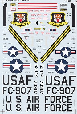 48-806 Convair F102A Delta Dagger (460FIS) 48-806
