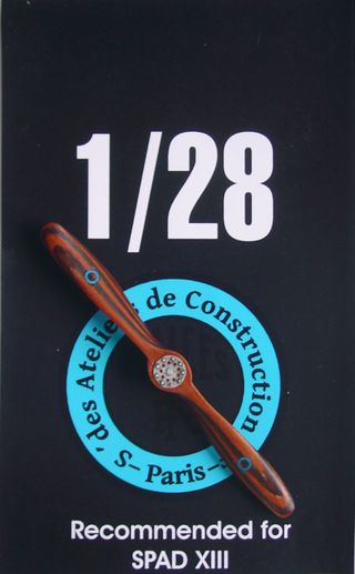 Hand made wooden prop for SPAD XIII LFP2803