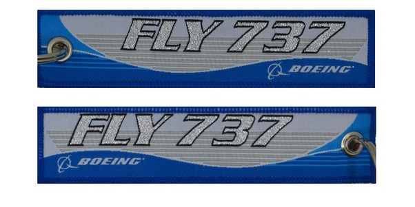 Keyholder with FLY 737 on both sides KEY-FLY737