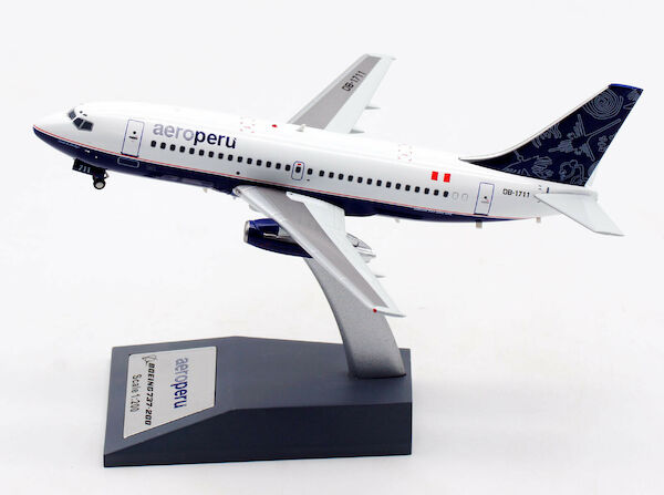 Boeing 737-200 AeroPerú OB-1711 with stand EAV1711