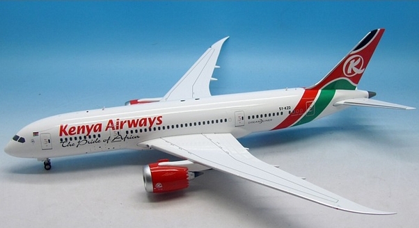 B787-8 (Kenya Airways) 5Y-KZD with stand IF7870415