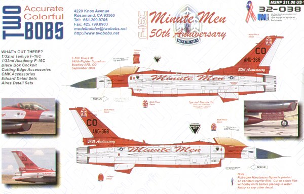 F16C Block 30 Minute man 50th Anniversary TB32-038