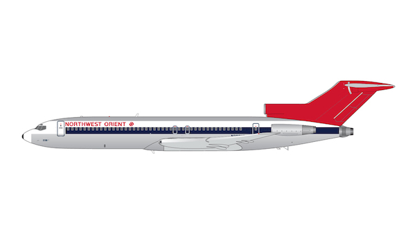 Boeing 727-200 Northwest Orient N298US 1970s, 1980s polished livery G2NWA334