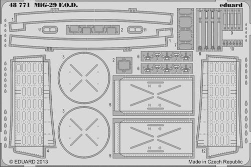Detailset Mikoyan MiG29 Fulcrum FOD (Great Wall) E48-771