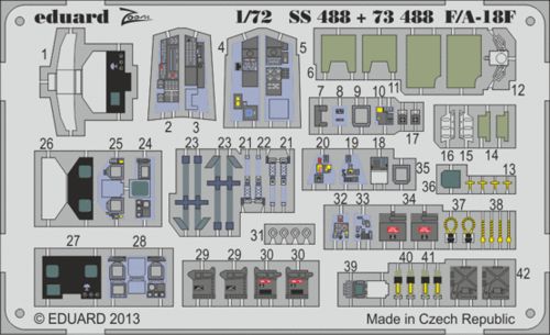 Detailset F/A18F Super Hornet Interior Self Adhesive (Revell) ss488