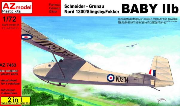 Nord 1300 / Slingsby / Fokker Baby IIb, 2 kits included) AZ7463
