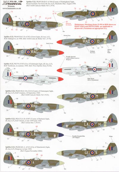 Supermarine Spitfire MK22/24 X72128