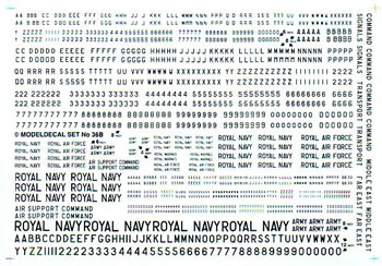 British AC Post-War Numbers, Titles ect (Black) SETNO36B