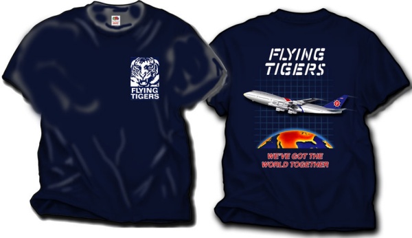 T-shirt: B747 Flying Tigers FT74-XL
