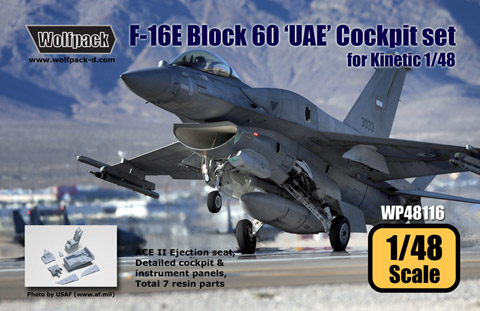 F16E Block 60 UAE Cockpit set (Kinetic) WP48116