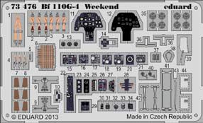 Detailset Messerschmitt BF110G-4 Weekend (Eduard) E73-476