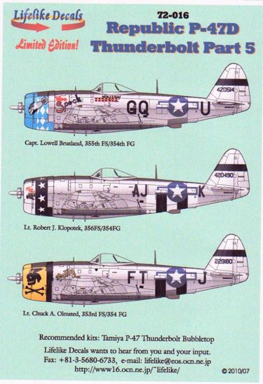 Republic P-47D Thunderbolt part V LD72-016