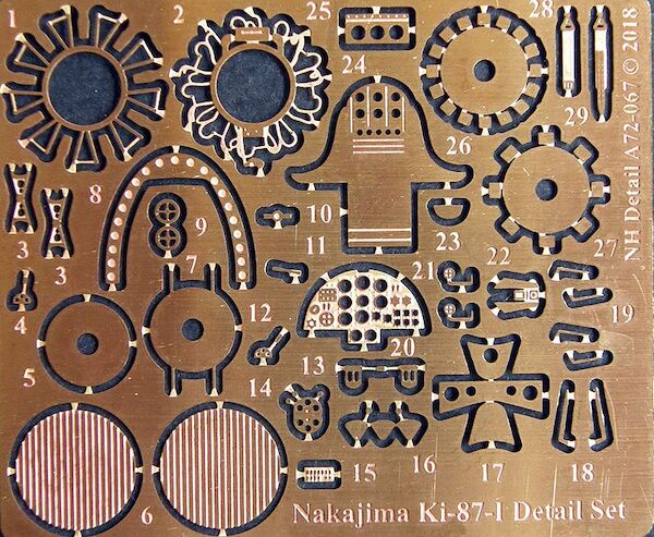 Nakajima Ki87-I Detail set (RS Models) A72-067