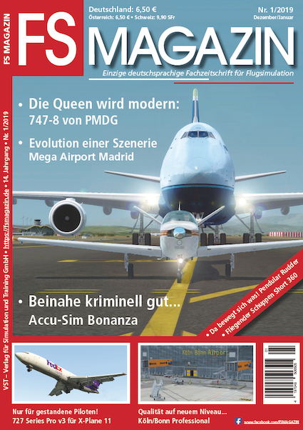 FS Magazin: Fachzeitschrift für Flugsimulation nr. 1/2019 Dezember/Januar 419704850650501