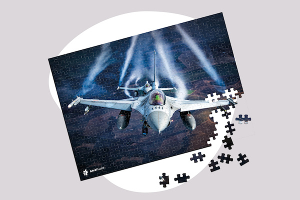 Jigsaw puzzle: F-16 Polish Air Force 1000 pieces PUZ F16 POL