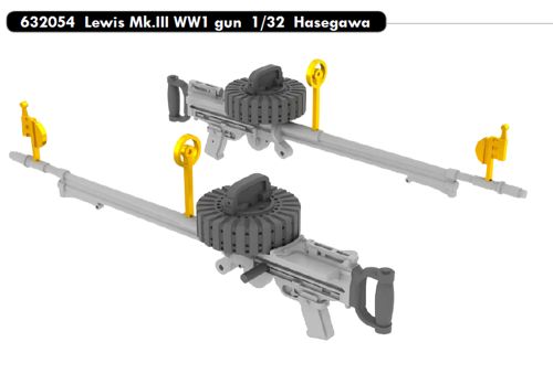 Lewis MKIII WW1 gun E632054