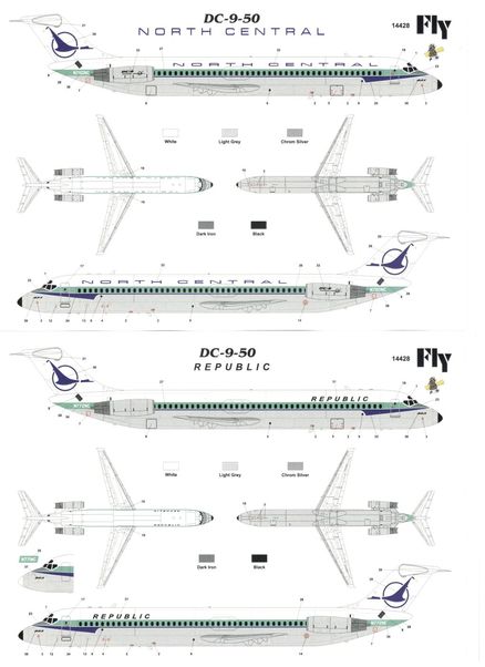 Douglas DC9-50 (North Central / Republic) 14428