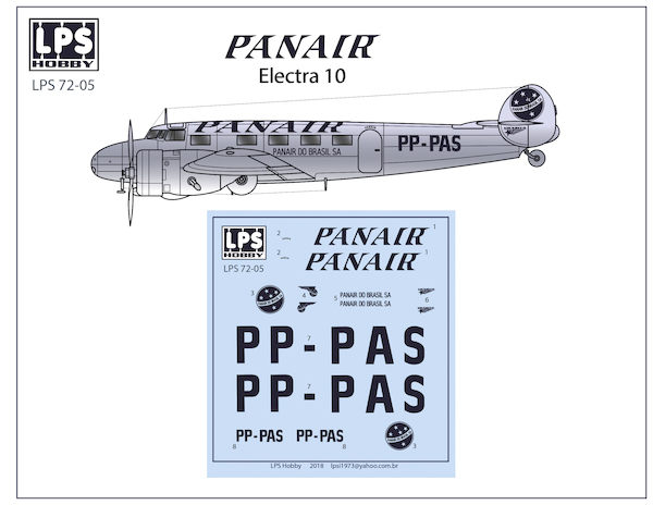 Lockheed 10 Electra (Panair Do Brasil) LPS72-05