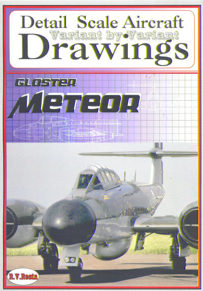 Gloster Meteor Variant by variant, detail Scale Aircraft Drawings 1003