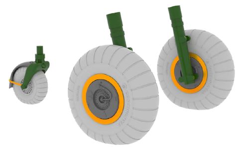 Junkers JU88 Wheels (early) (Revell) e632-023