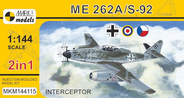 Messerschmitt Me262A / S92 (Luftwaffe, RAF, Czech AF) 2 kist included) MKM144115
