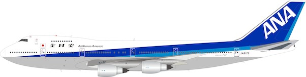 Boeing 747-200 ANA All Nippon Airways JA8175 with stand B-742-ANA-8175
