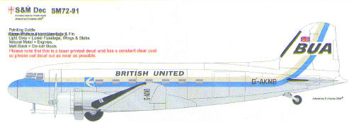 Douglas DC3 (British United G-AKNB) SM72-91