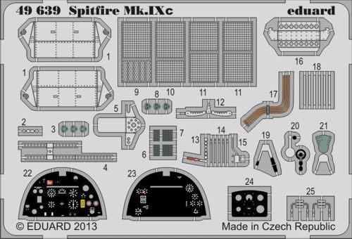 Detailset Supermarine Spitfire MKIXc (Eduard) E49-639
