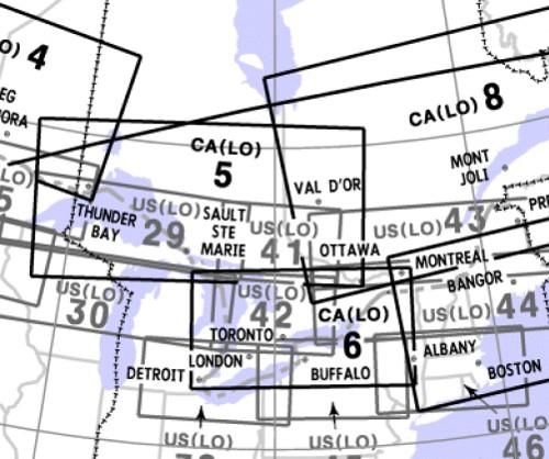 Low Altitude Enroute Chart Canada CA(LO)5/6