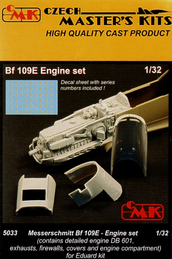 Messerschmitt BF109E Engine set (Eduard) CMKA5033